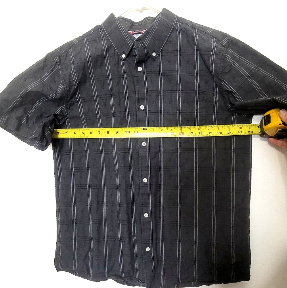 Cody James Core Black Short Sleeve Button Down Shirt Men's Western Casual Size M - Picture 4 of 7
